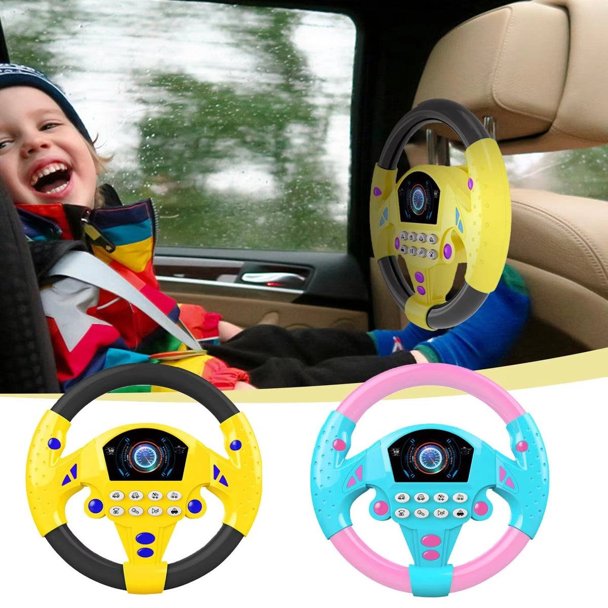 Happy Drive Toy – Volante Interativo Educativo